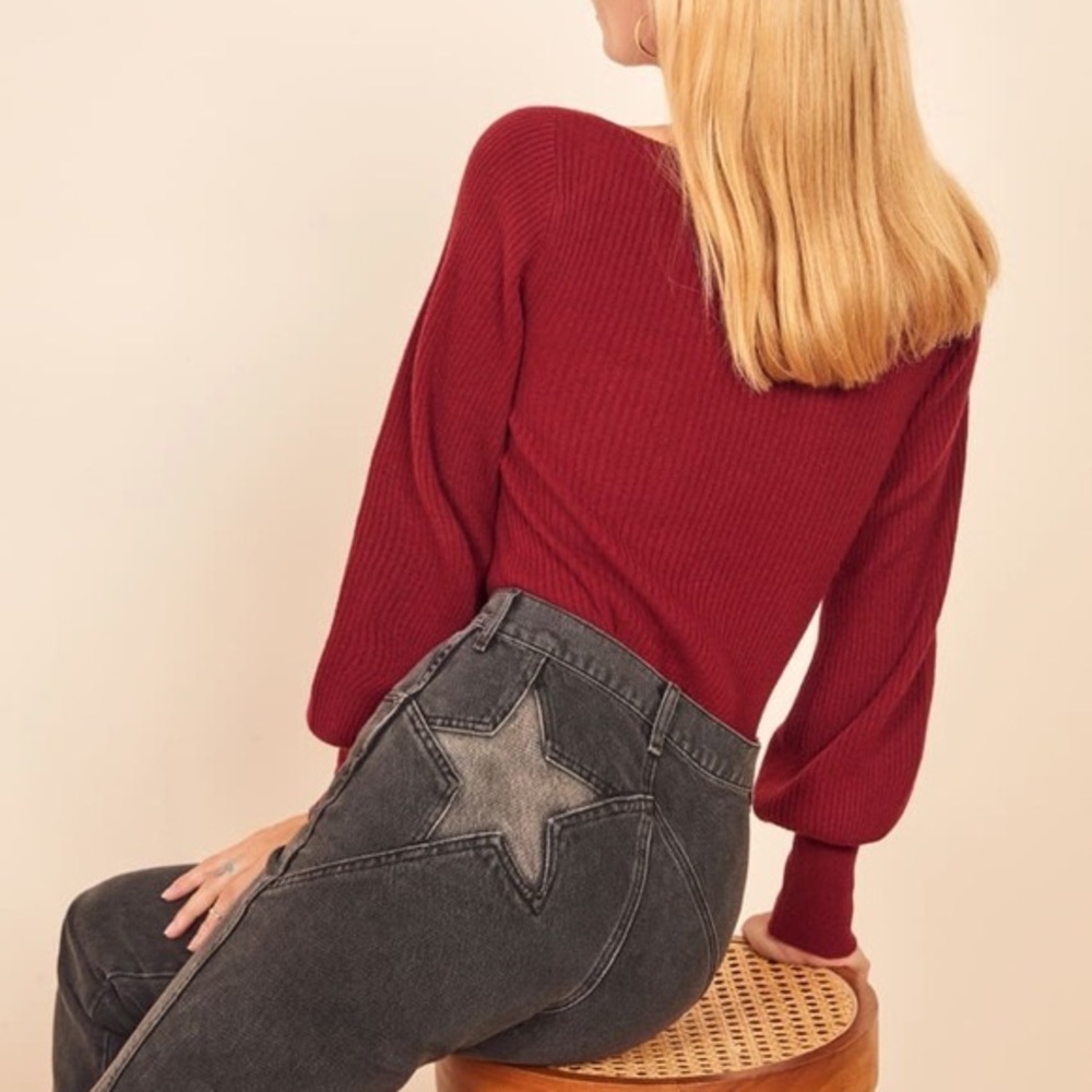 Reformation Star Jeans Faded Black